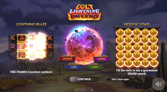 Colt Lightning Inferno päänäyttö